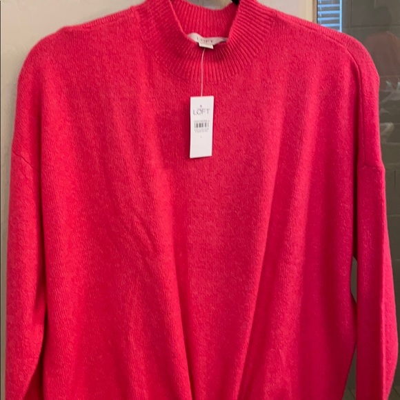 Mock neck tie sweater - Picture 3 of 5